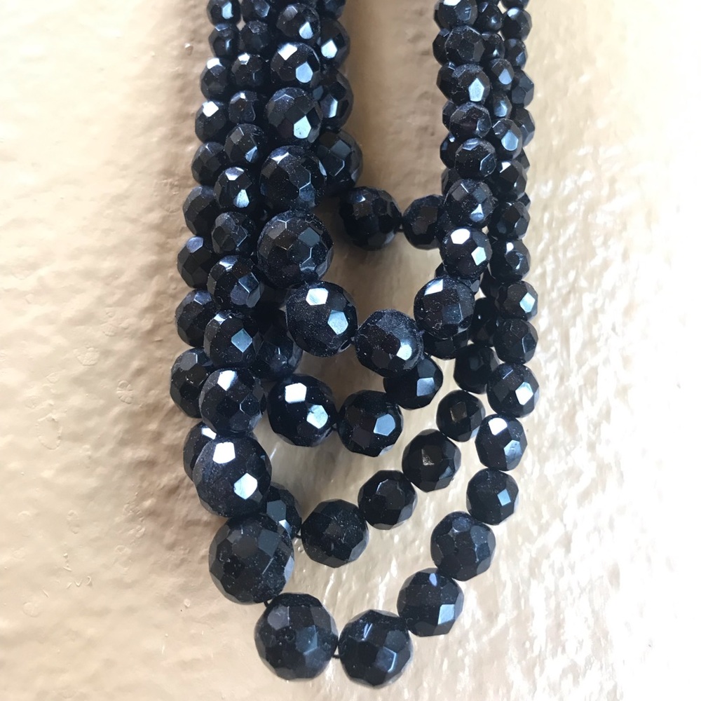 Beautiful Black multiple lines (Acrylic) necklace